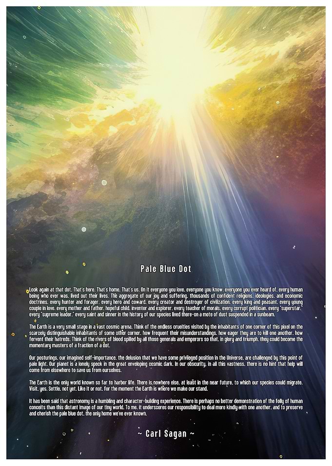 Pale Blue Dot - Earth from Space