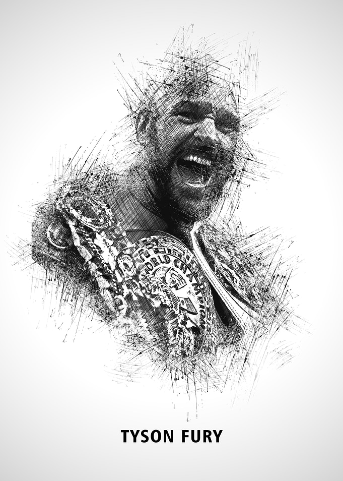 Tyson Fury Boxing Art