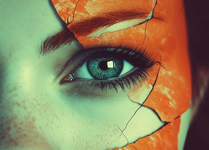 Cracked Skin Eye