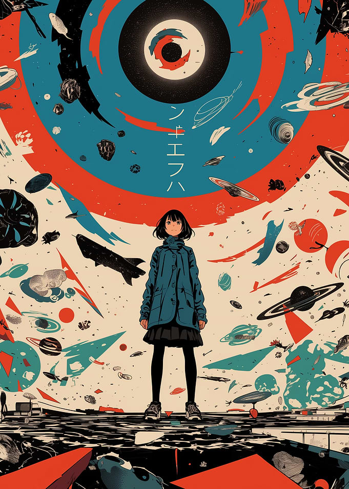 Space Girl Illustration