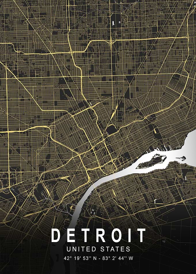 Detroit Silver Map