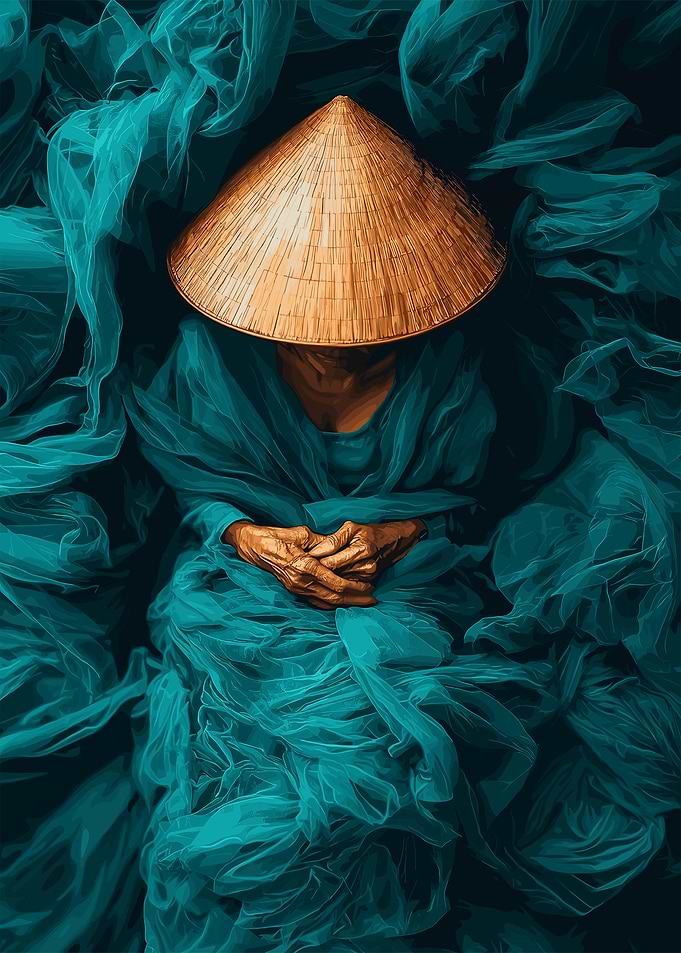 Woman in Conical Hat