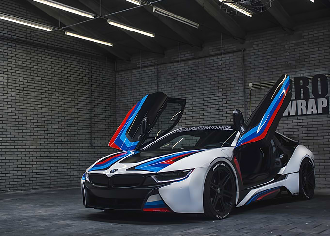 BMW i8 with Custom Wrap