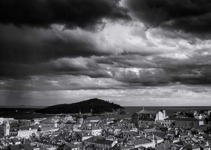 Cloudscape Above Dubrovnik City