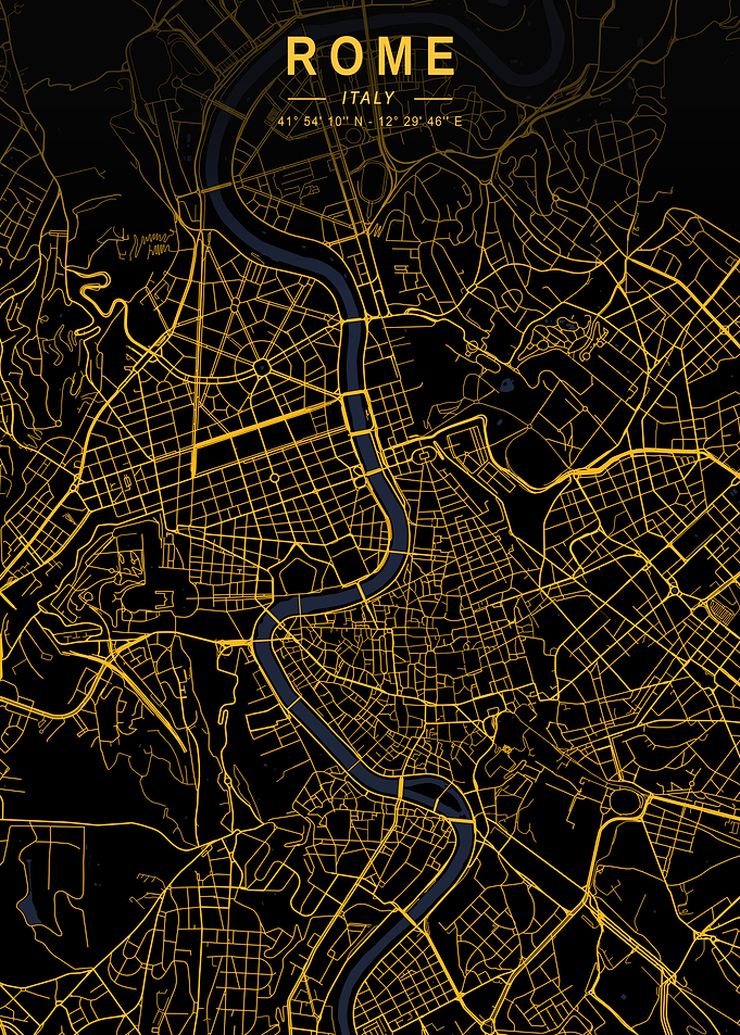 Rome Golden City Map