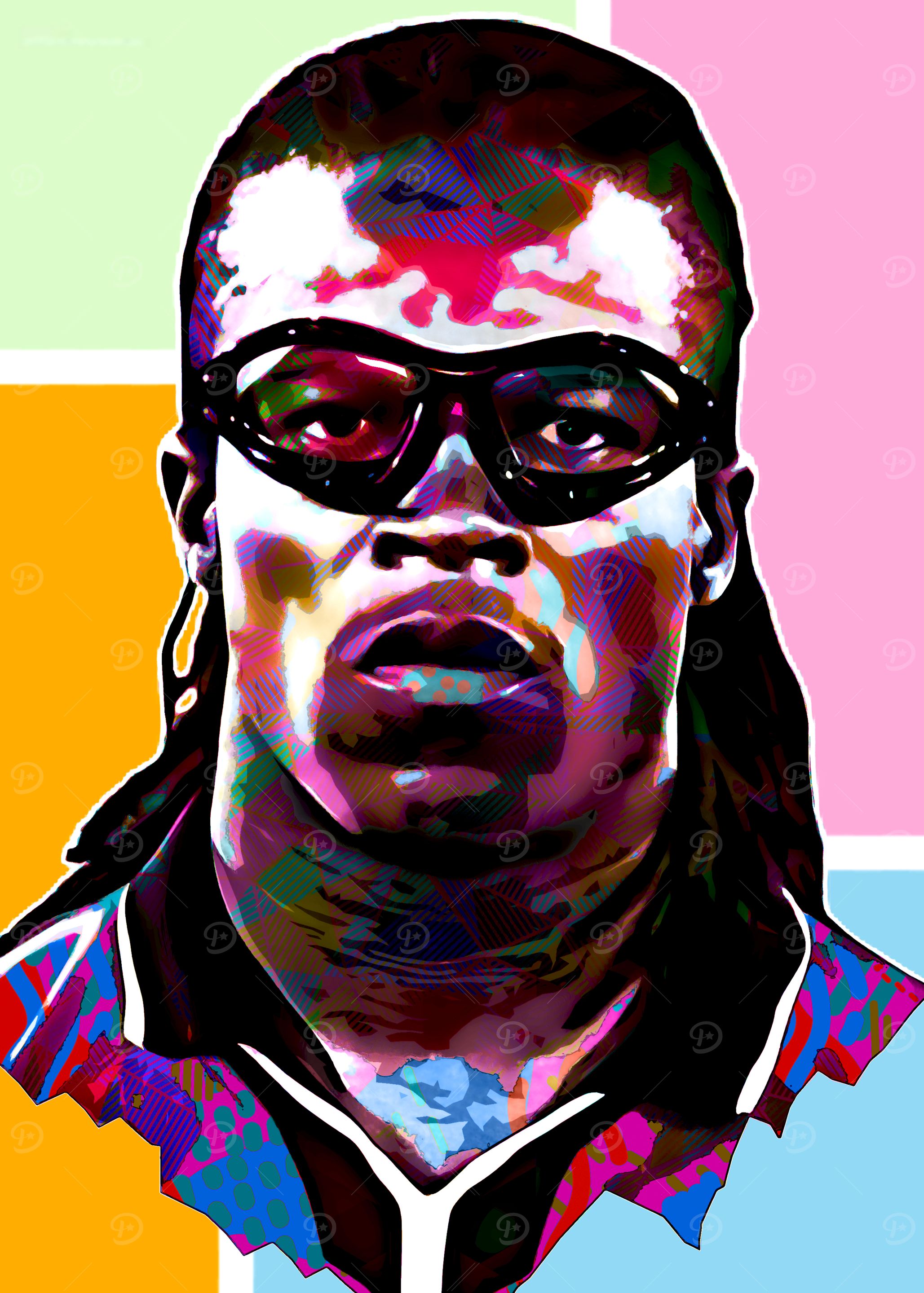 Edgar Davids Pop Art Portrait
