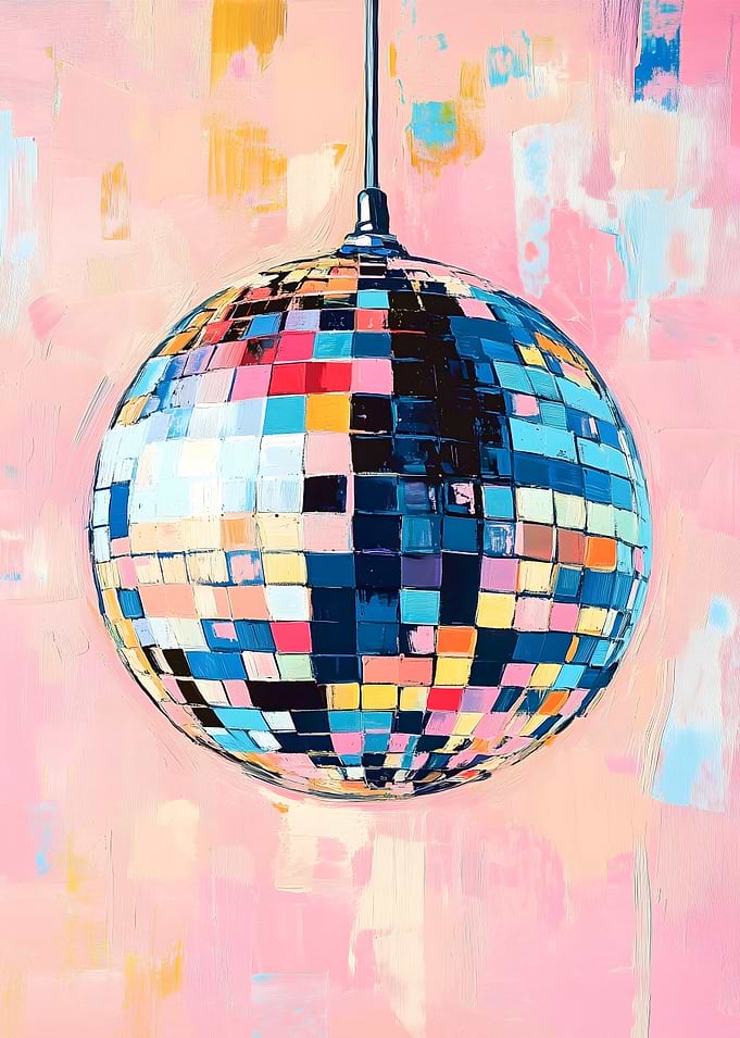 Disco Ball Painting