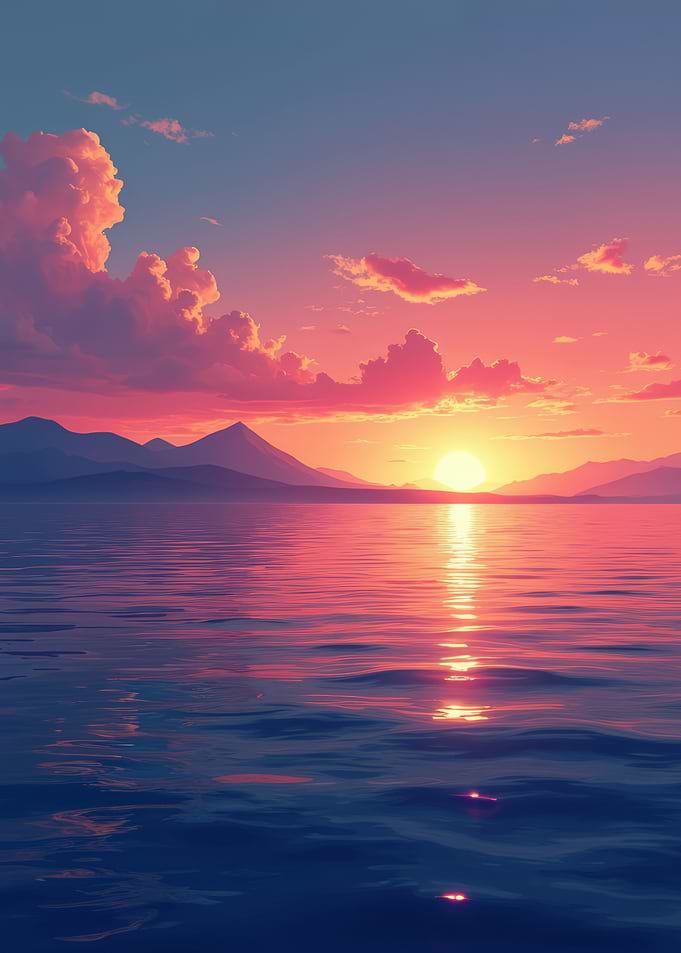 Sunset Serenity over Calm Waters