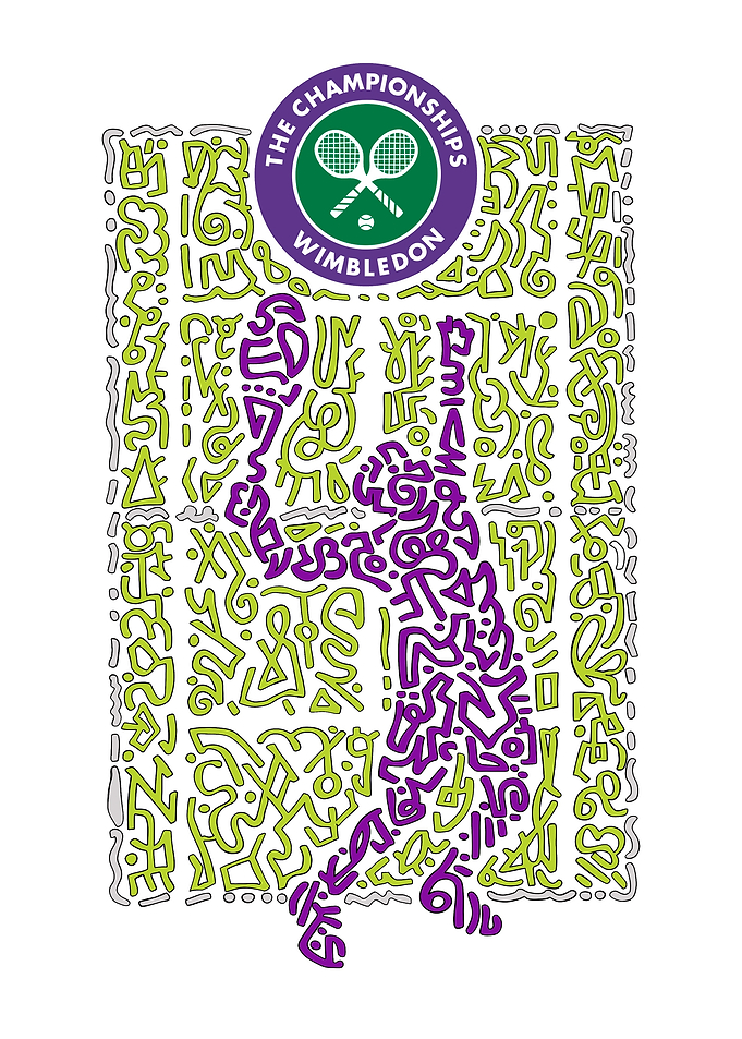 Wimbledon Tennis Doodle