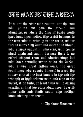 The Man in the Arena Quote