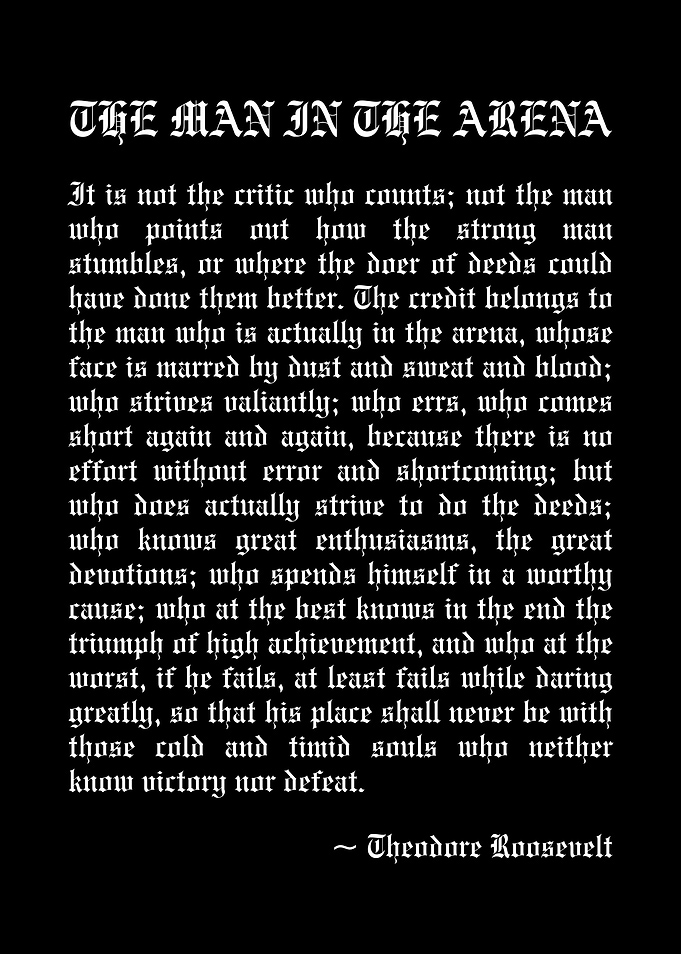 The Man in the Arena Quote