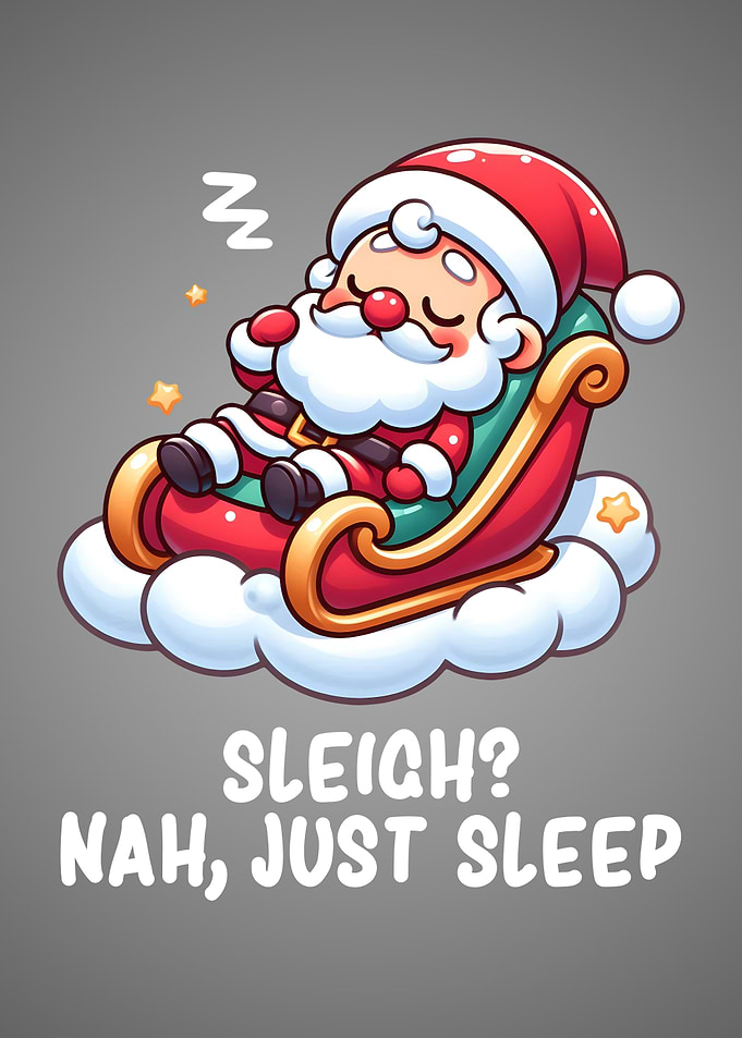 Lazy Santa Claus Sleigh Nap