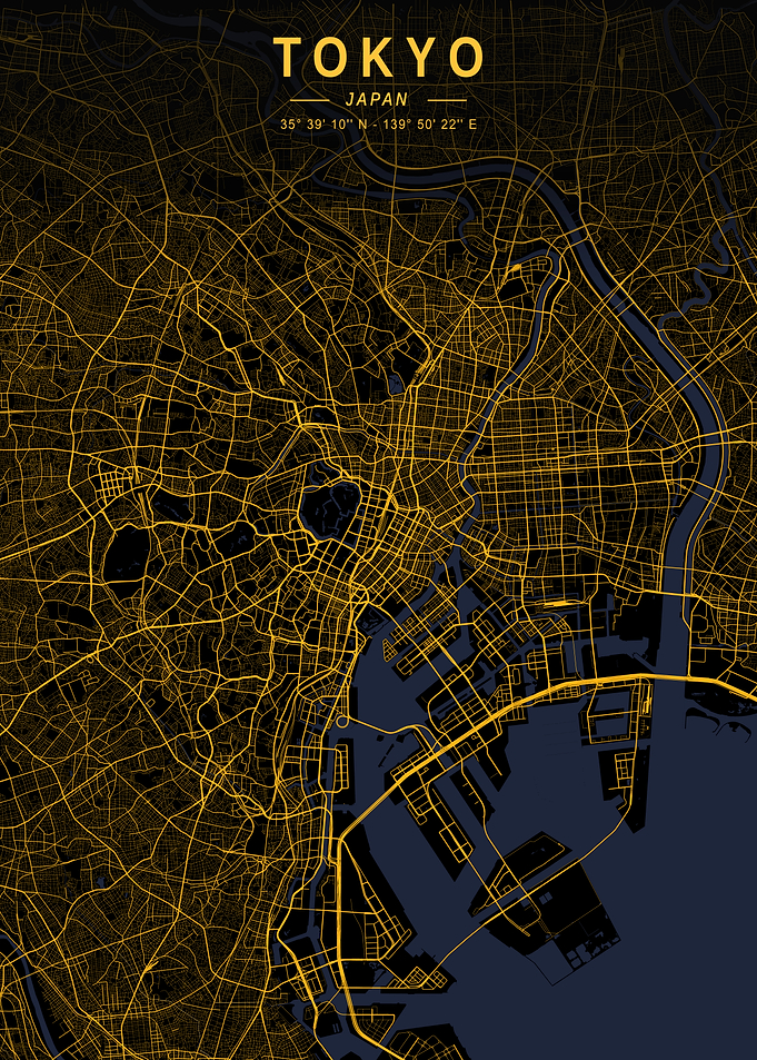 Tokyo Golden City Map