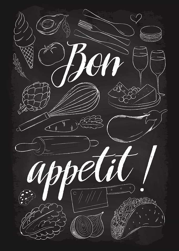 Bon Appetit Chalkboard Art