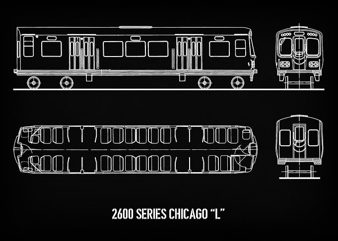 2600 SERIES Chicago 'L' Train