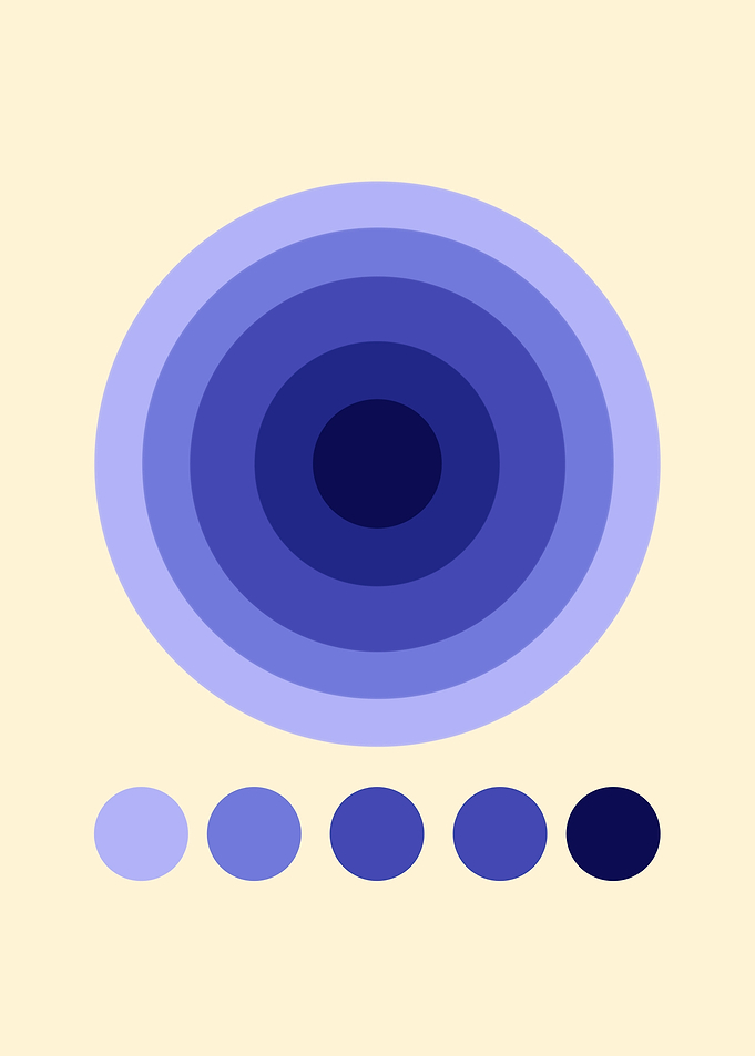 Abstract Blue Circle