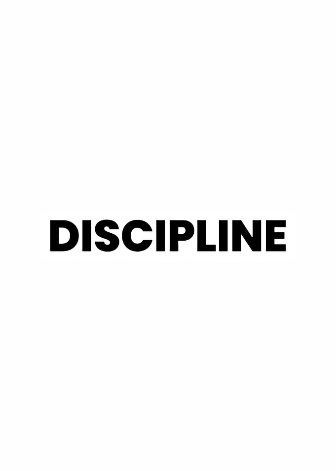 Discipline Text Art