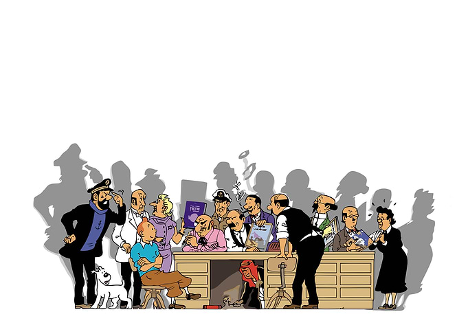 Tintin and Friends Gathering