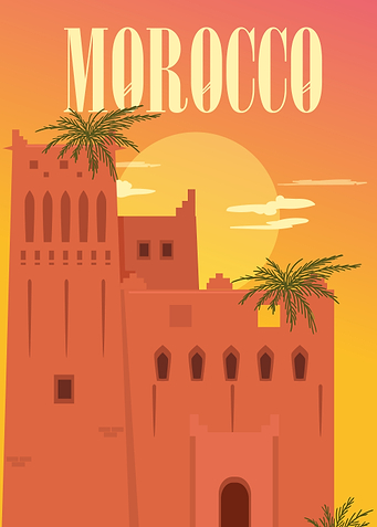 Morocco Sunset Cityscape