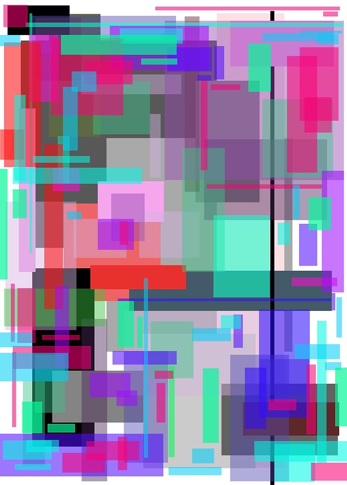 Abstract Geometric Shape Art