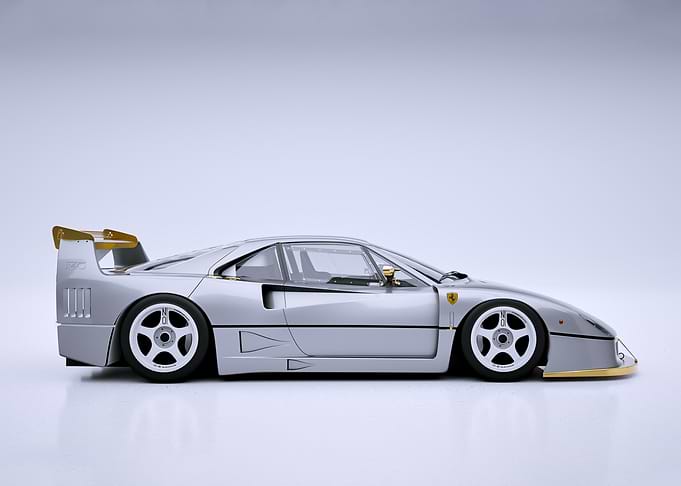 Silver Gold Ferrari F40