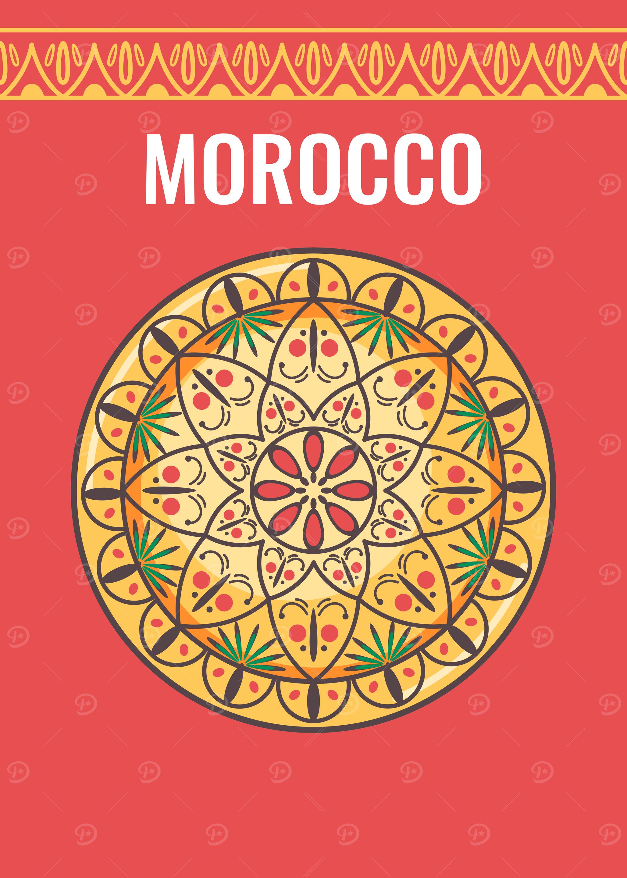 Moroccan Mandala Plate Art