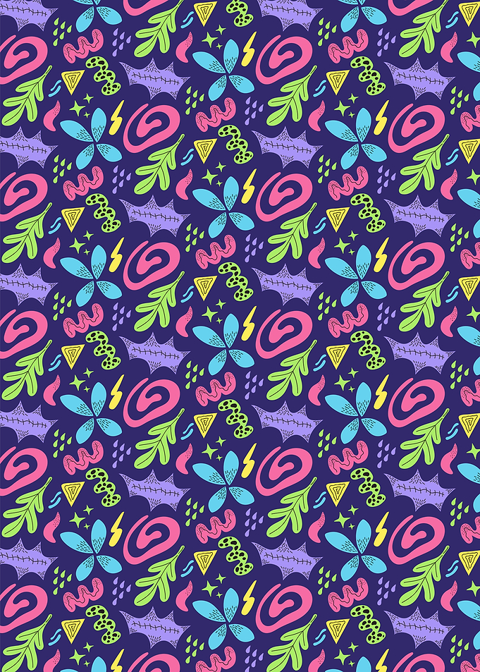 Doodle Butterfly Abstract