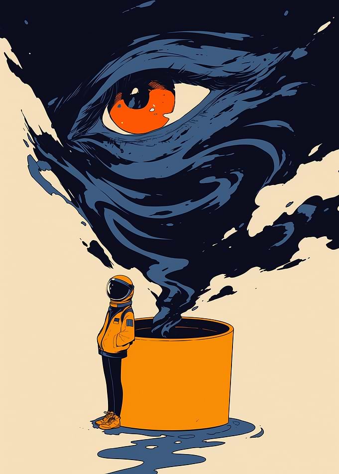 Astronaut and Giant Eye
