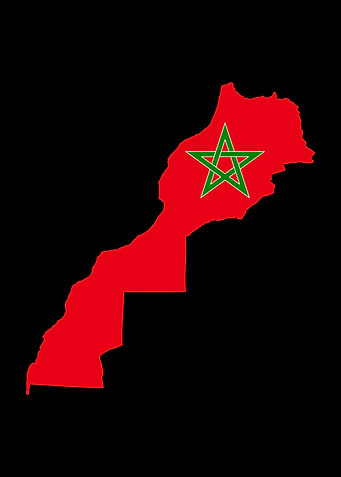 Morocco Map Outline