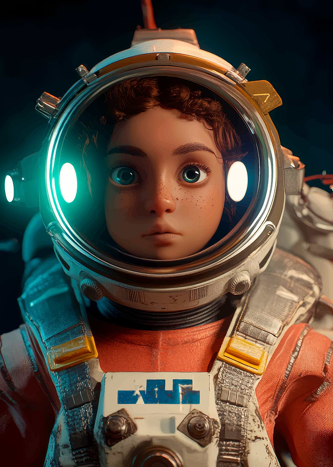 Young Astronaut Portrait