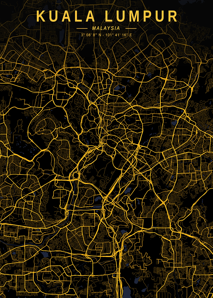 Kuala Lumpur Golden City Map