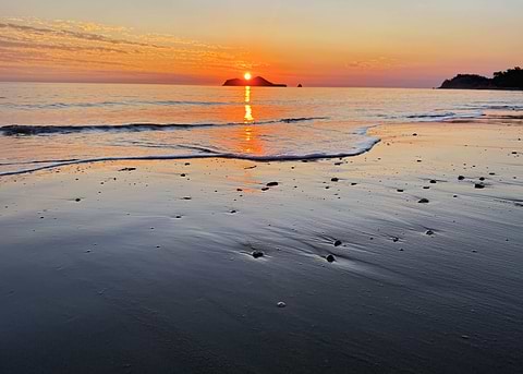 Sunrise Ellis Beach — landscape photograph on metal