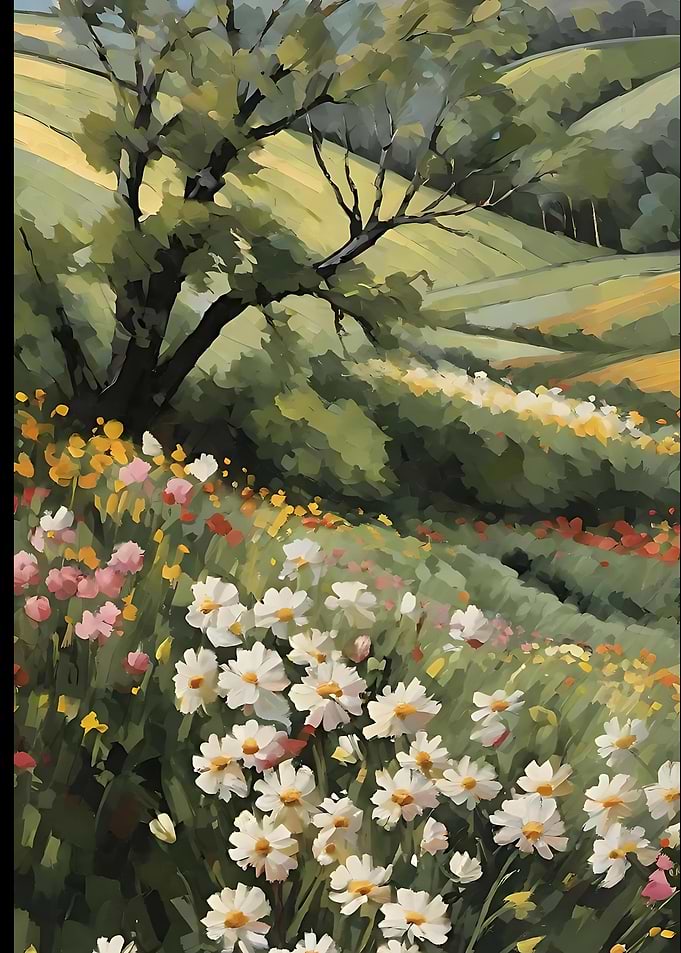 Summer Meadow Painting