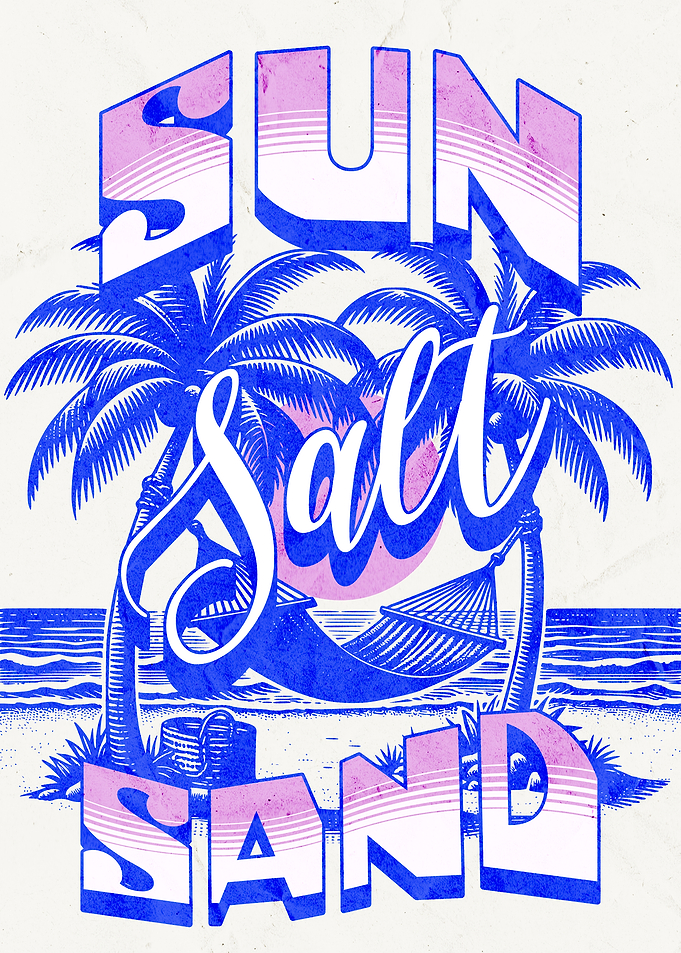 Sun Salt Sand Beach Art