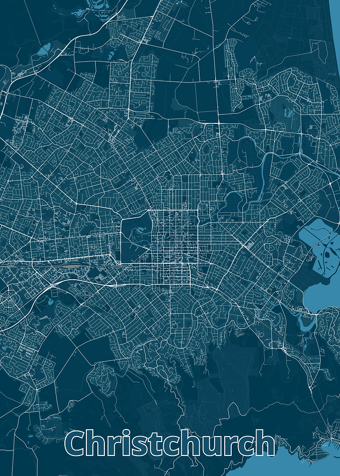 Christchurch City Map