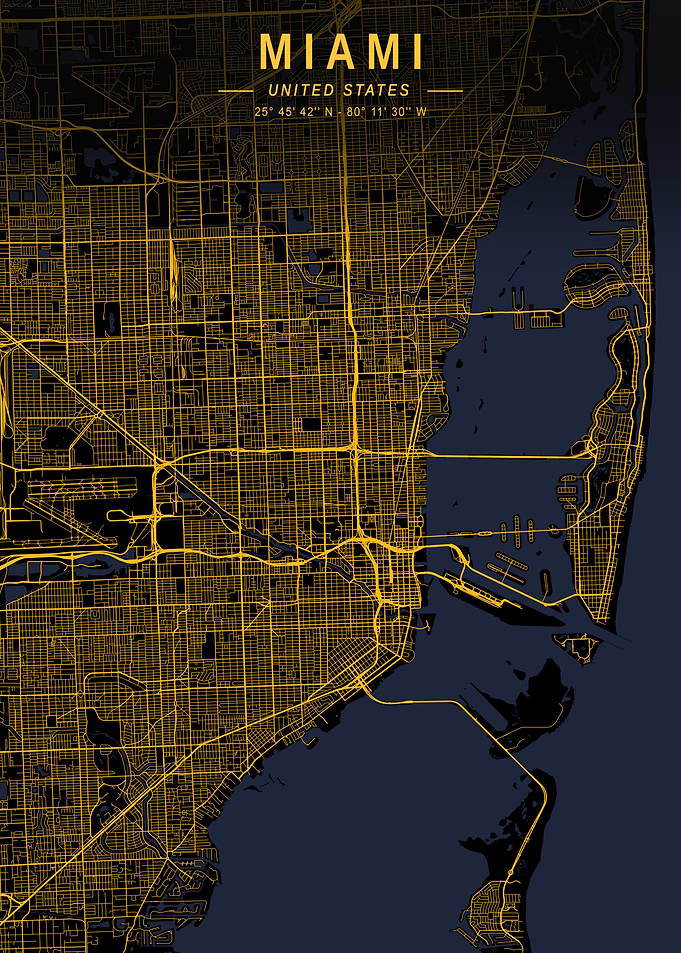 Miami Golden City Map