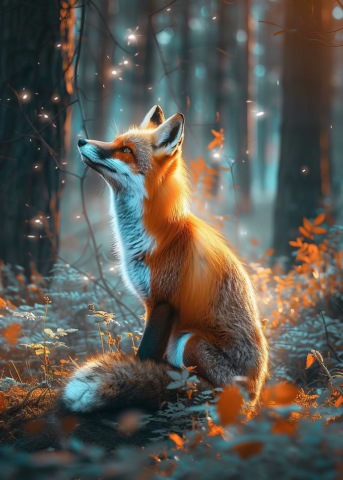 Fox in Enchanted Forest