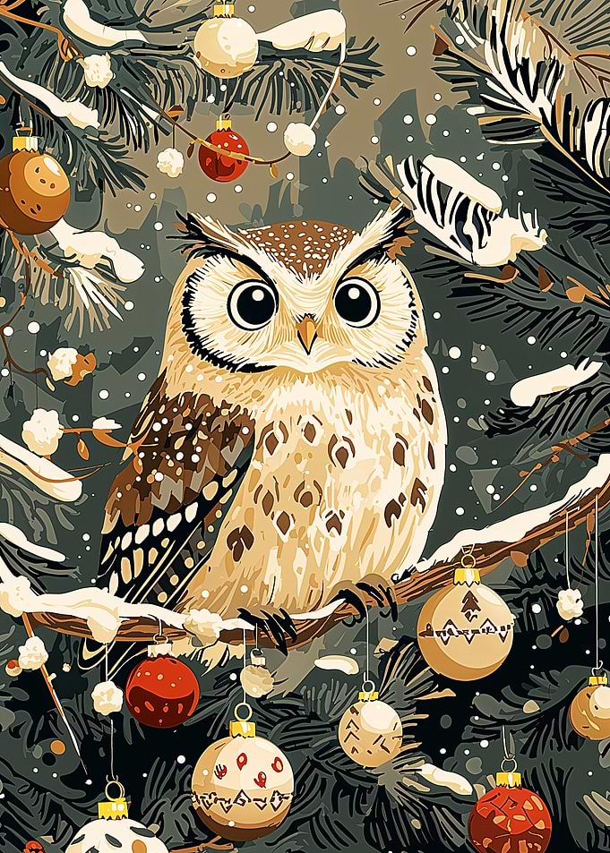 Owl Christmas Ornament