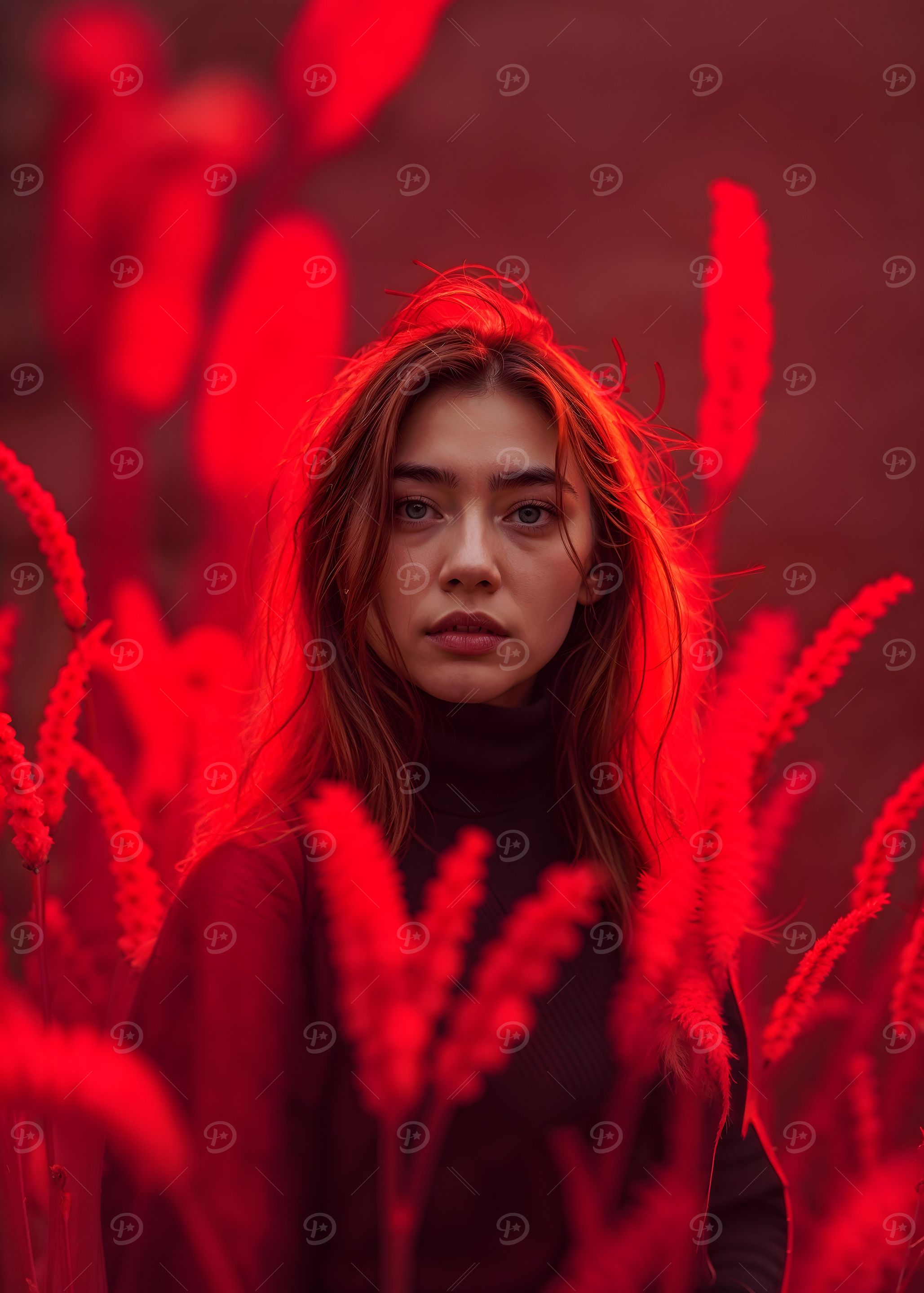 Woman in Red Light