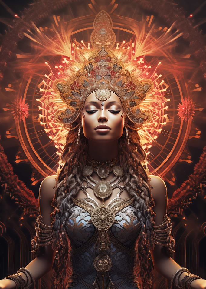 Fire Goddess Portrait