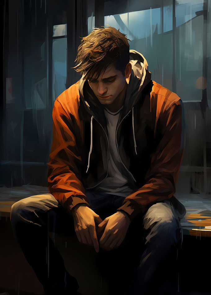 Man in Red Jacket