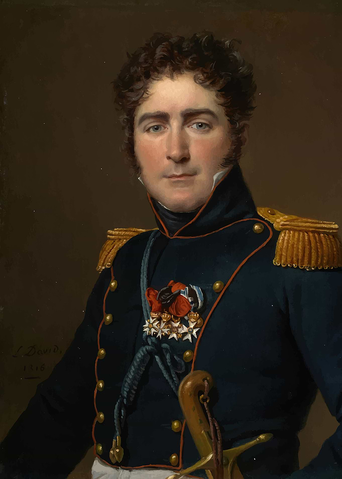 Military Portrait Painting Jacques-Louis David