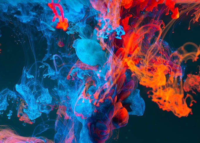 Abstract Ink Swirls