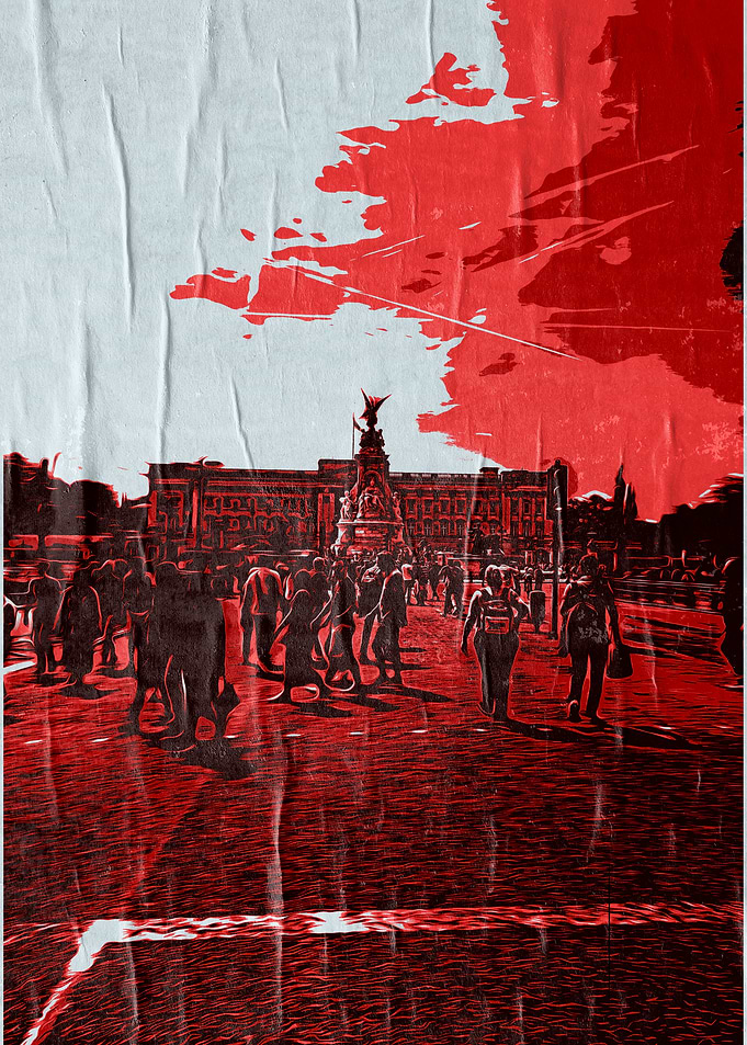 Red London Skyline