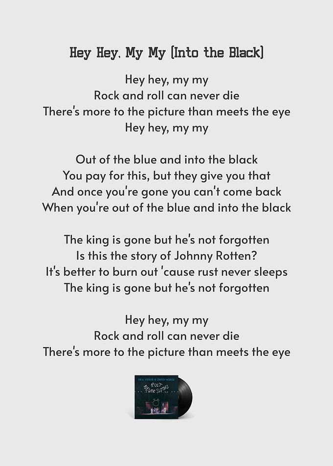 Neil Young Hey Hey My My