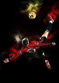 Garnacho Soccer Player Kicking