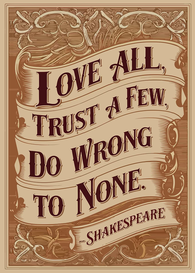 Shakespeare Quote Poster