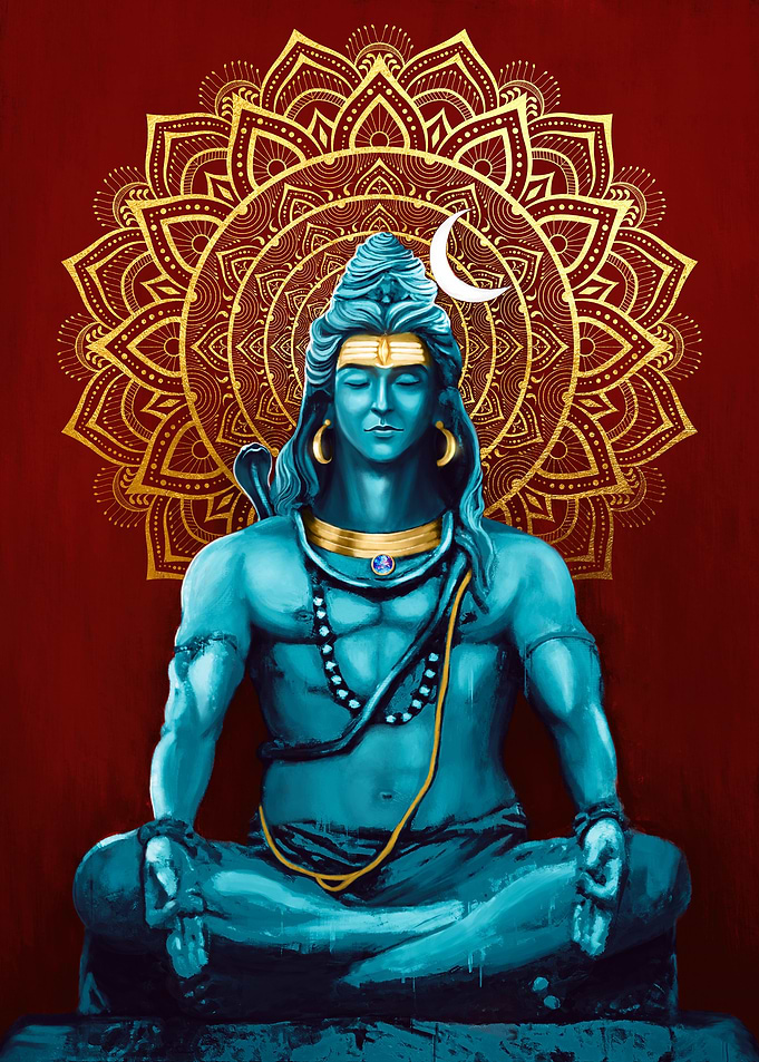 Shiva Mandala Art