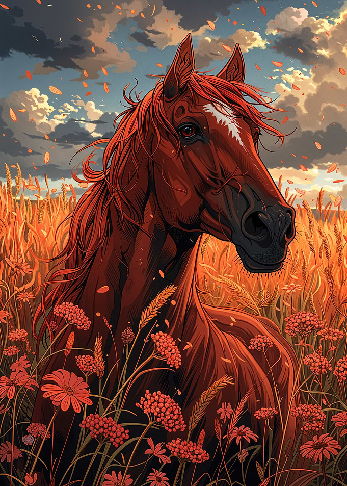 Horse in a Field