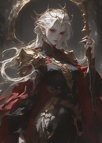 Elven Queen with Staff
